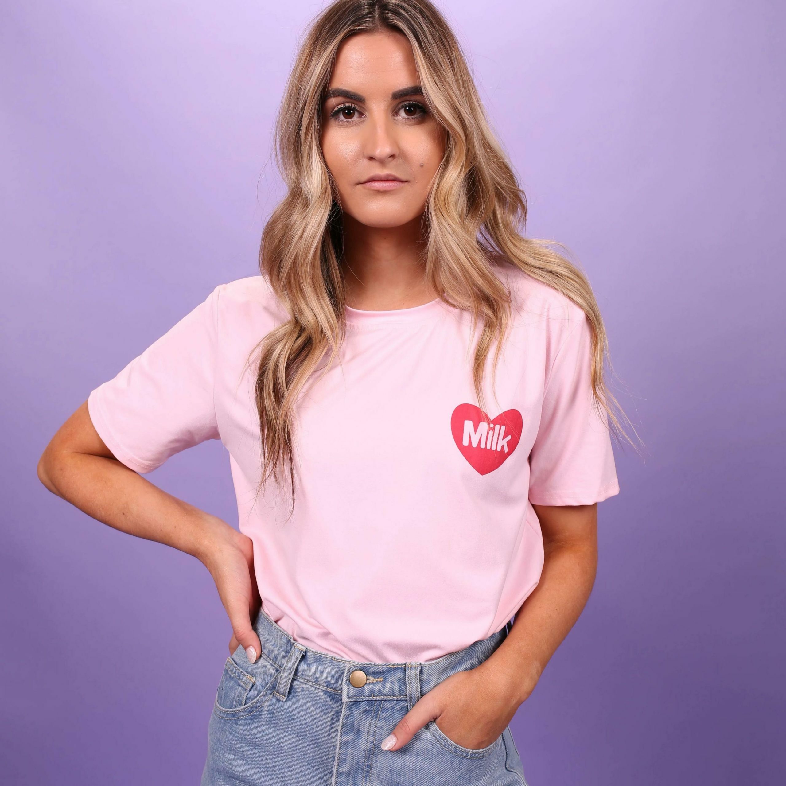 Coquette Aesthetic Milk Box Graphic Tee - Y2K Fashion Women's Clothing