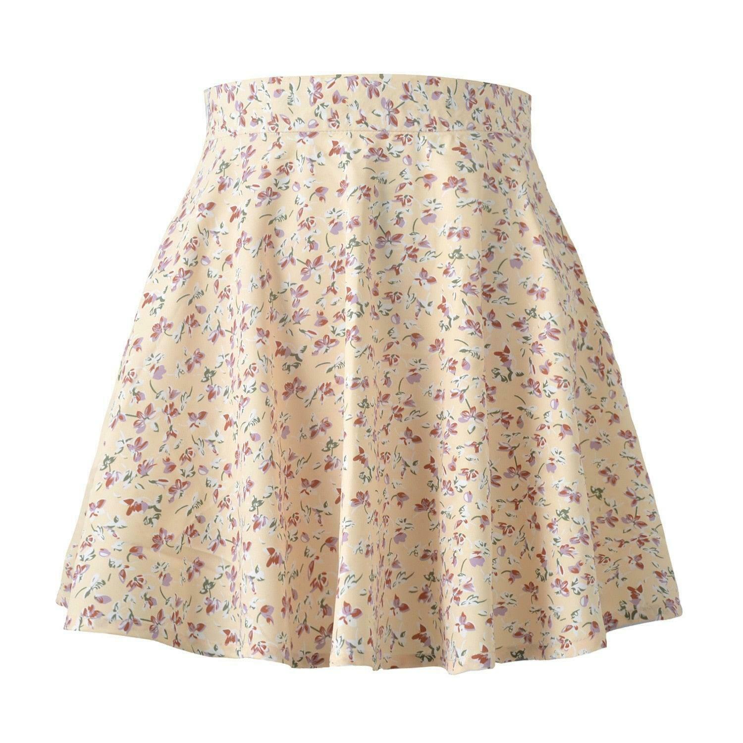 Coquette Aesthetic Mini Floral Skirt - Y2K Fashion with a Touch of Grunge and Pastel Goth Vibes