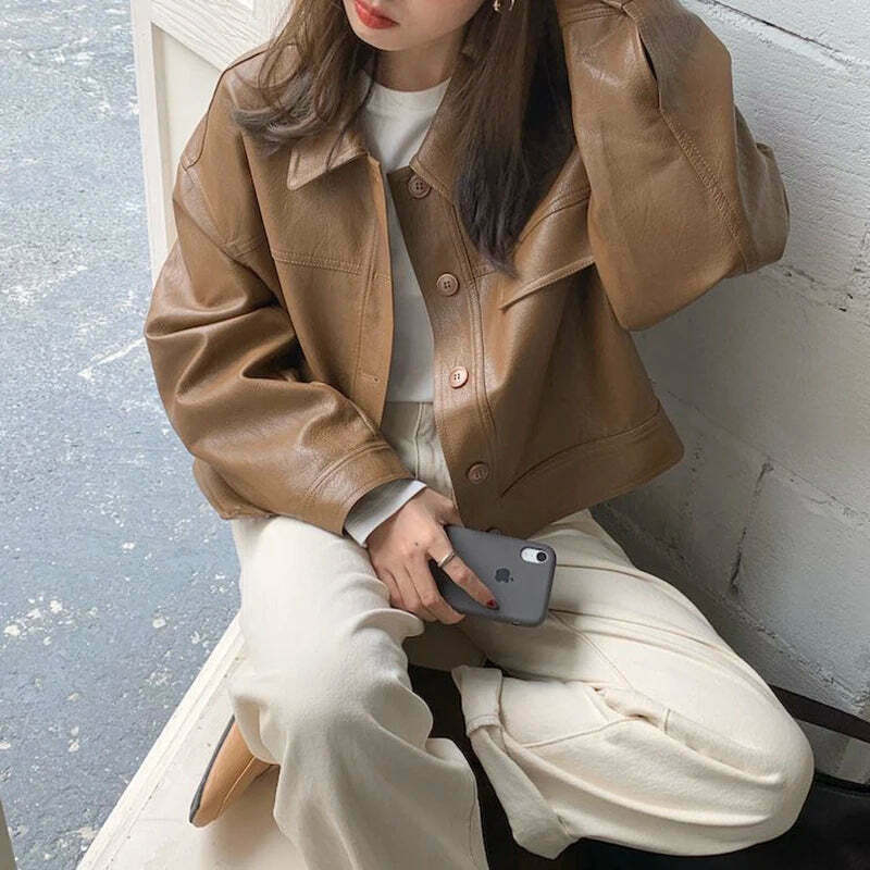 Coquette Aesthetic Mod Mingle Long Sleeves Jacket - Y2K Fashion Grunge Style Cute Tops Cargo Skirt