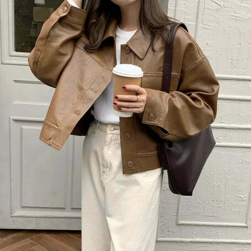 Coquette Aesthetic Mod Mingle Long Sleeves Jacket - Y2K Fashion Grunge Style Cute Tops Cargo Skirt