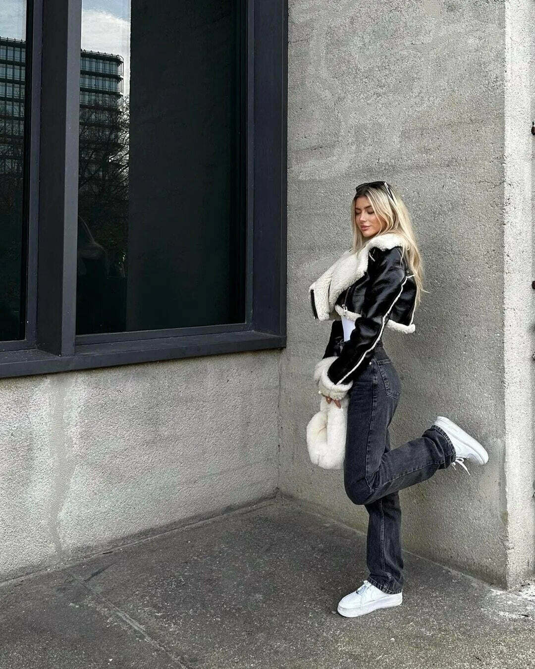 Coquette Aesthetic Nordic Nest Fleece Jacket - Y2K Fashion Grunge Style Cute Tops & Cargo Skirt