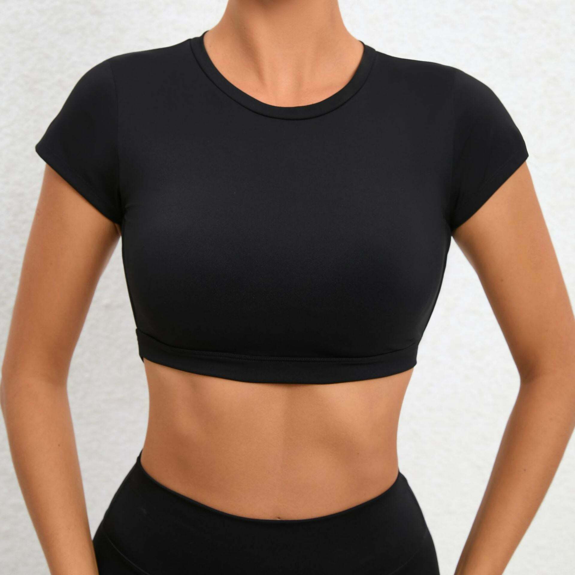 Coquette Aesthetic Nude Yoga Top - Y2K Fashion Grunge Style - Padded Bra - Cute Workout Wear