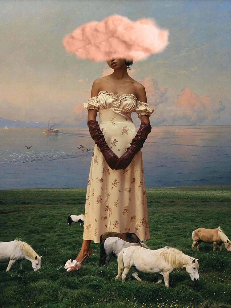 Coquette Aesthetic Off-Shoulder Dress: Y2K Fashion with Rural Radiance Charm