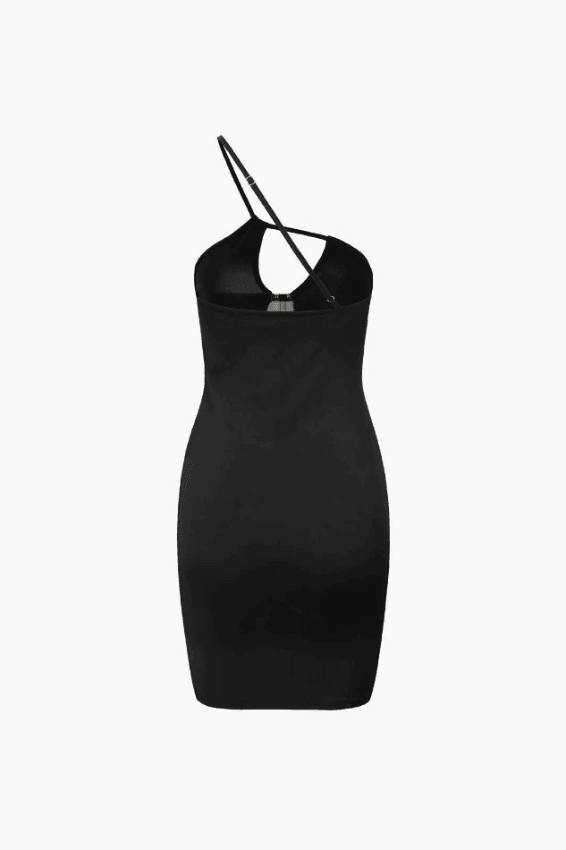 Coquette Aesthetic One Shoulder Cut Out Corset Mini Dress