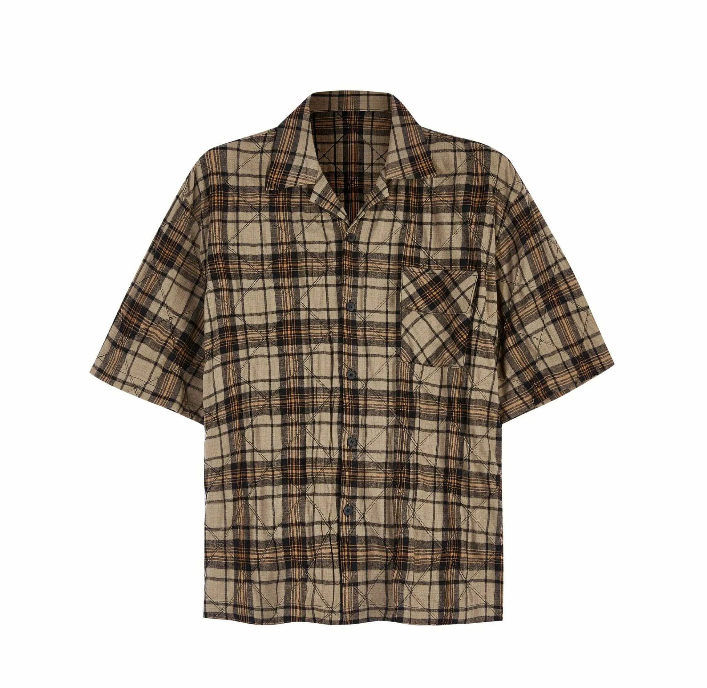 Coquette Aesthetic Oversized Plaid Shirt for Women - Y2K Fashion Statement Piece