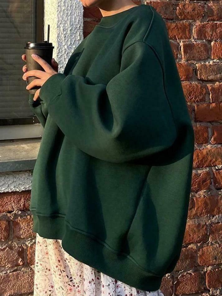 Coquette Aesthetic Oversized Sweatshirt - Y2K Fashion Grunge Style Cute Tops & Pastel Goth Outfits