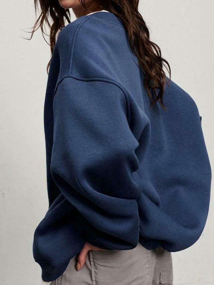 Coquette Aesthetic Oversized Sweatshirt - Y2K Fashion Grunge Style Cute Tops & Pastel Goth Outfits
