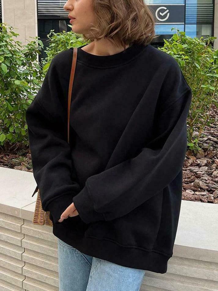 Coquette Aesthetic Oversized Sweatshirt - Y2K Fashion Grunge Style Cute Tops & Pastel Goth Outfits