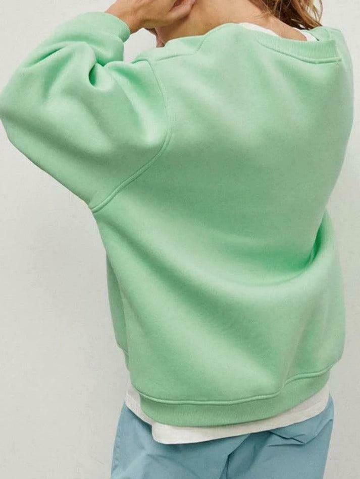 Coquette Aesthetic Oversized Sweatshirt - Y2K Fashion Grunge Style Cute Tops & Pastel Goth Outfits