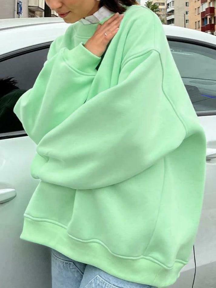 Coquette Aesthetic Oversized Sweatshirt - Y2K Fashion Grunge Style Cute Tops & Pastel Goth Outfits