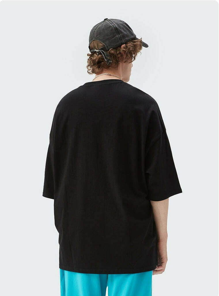 Coquette Aesthetic Oversized Tee: Y2K Fashion with Grunge & Pastel Goth Vibes