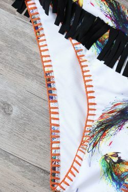 Coquette Aesthetic Plaid Bikini Set: Stunning Top with Ladder Cut Thong - Y2K Fashion
