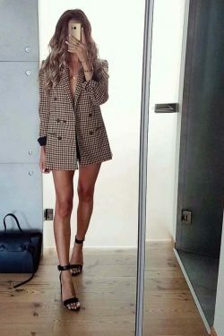 Coquette Aesthetic Plaid Harmony Coat - Y2K Fashion Grunge Style Cute Tops & Cargo Skirt