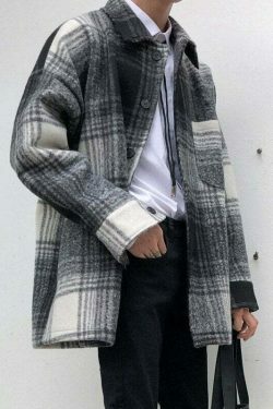 Coquette Aesthetic Plaid Winter Jacket - Y2K Fashion for Women
