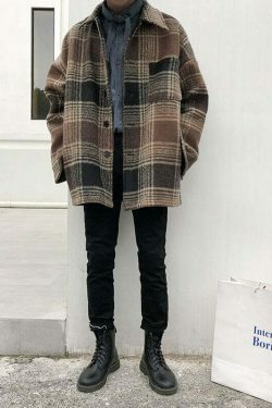 Coquette Aesthetic Plaid Winter Jacket - Y2K Fashion for Women