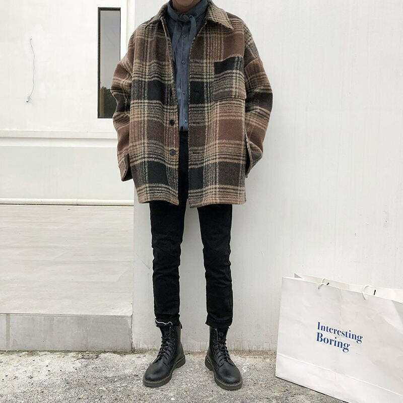 Coquette Aesthetic Plaid Winter Jacket - Y2K Fashion for Women