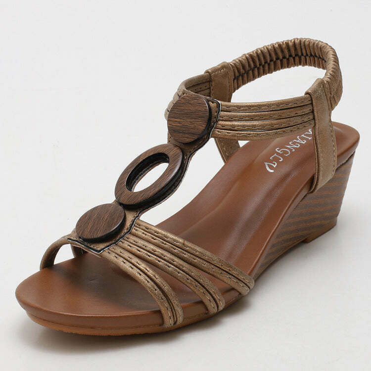 Coquette Aesthetic Platform Mary Janes: Soft Thick Sole Large Size Wedge Heel Sandals