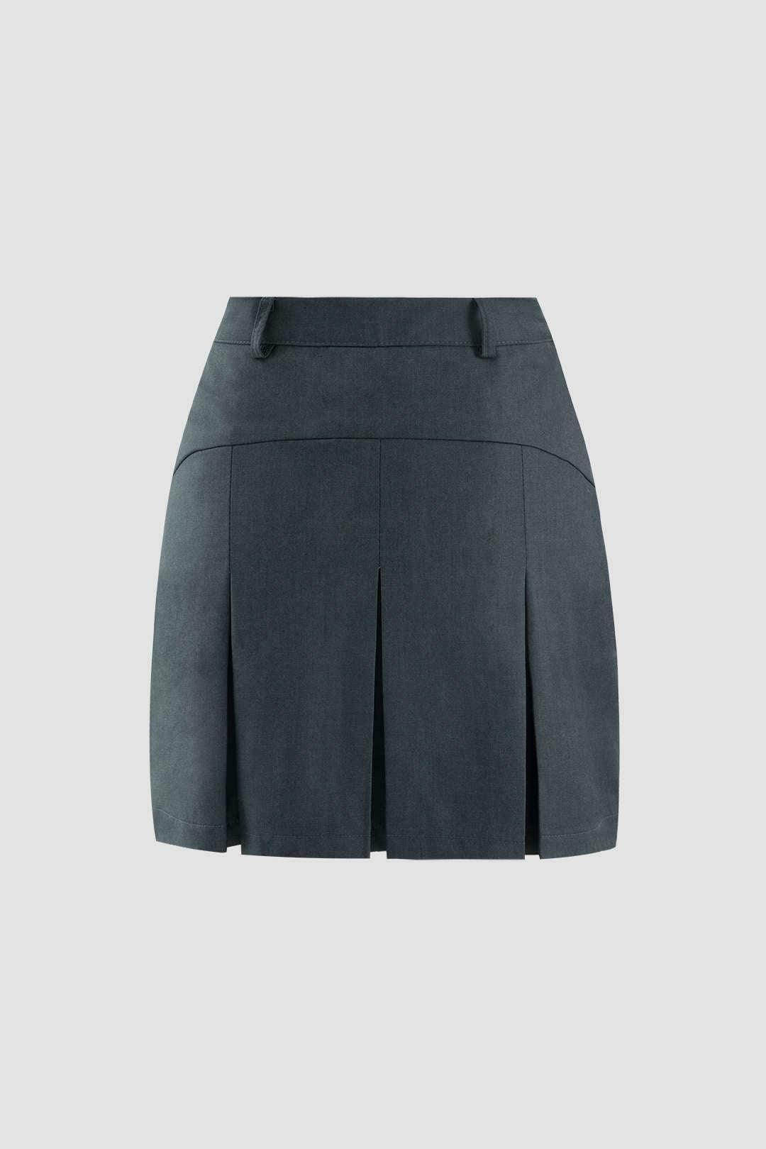 Coquette Aesthetic Pleated Mini Skirt - Y2K Style Grunge Fashion for Women