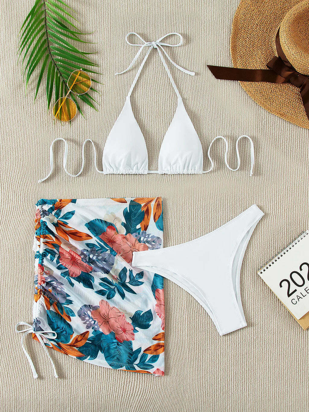 Coquette Aesthetic Printed Swimsuit Set - Y2K Fashion for Women