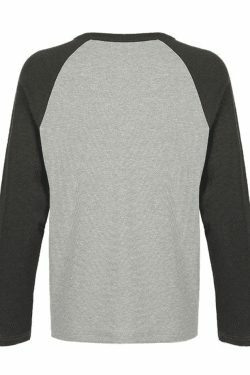 Coquette Aesthetic Ribbed Raglan Sleeve Tee - Y2K Fashion Women's Top for Grunge & Pastel Goth Style