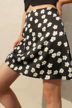Coquette Aesthetic Ricky Satin Mini Skirt - Y2K Fashion Women's Clothing