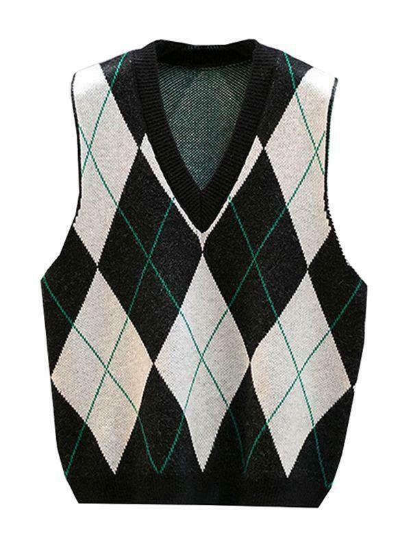 Coquette Aesthetic Runaway Oversized Sweater Vest in Y2K Fashion Style