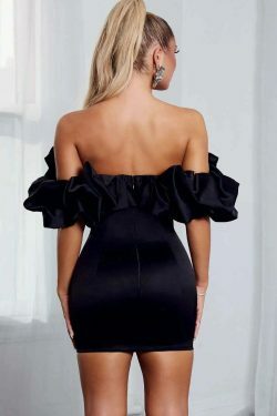 Coquette Aesthetic Sasha's Elegant Neckline Dress - Y2K Fashion Statement Piece