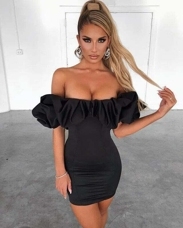 Coquette Aesthetic Sasha's Elegant Neckline Dress - Y2K Fashion Statement Piece