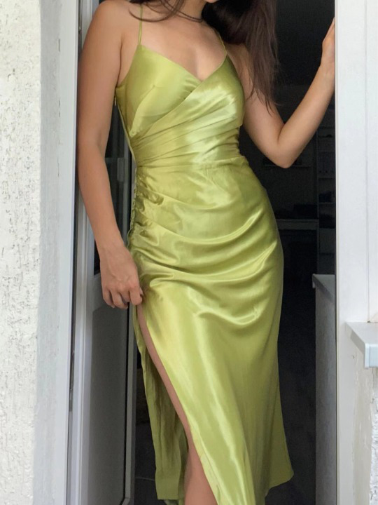 Coquette Aesthetic Satin Dress: Y2K Fashion with Grunge & Pastel Goth Vibes