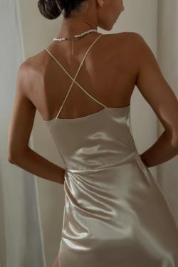 Coquette Aesthetic Satin Dress: Y2K Fashion with Grunge & Pastel Goth Vibes