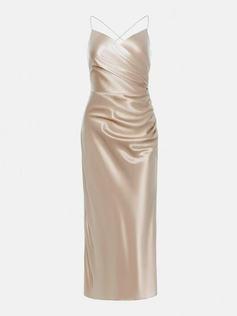 Coquette Aesthetic Satin Dress: Y2K Fashion with Grunge & Pastel Goth Vibes