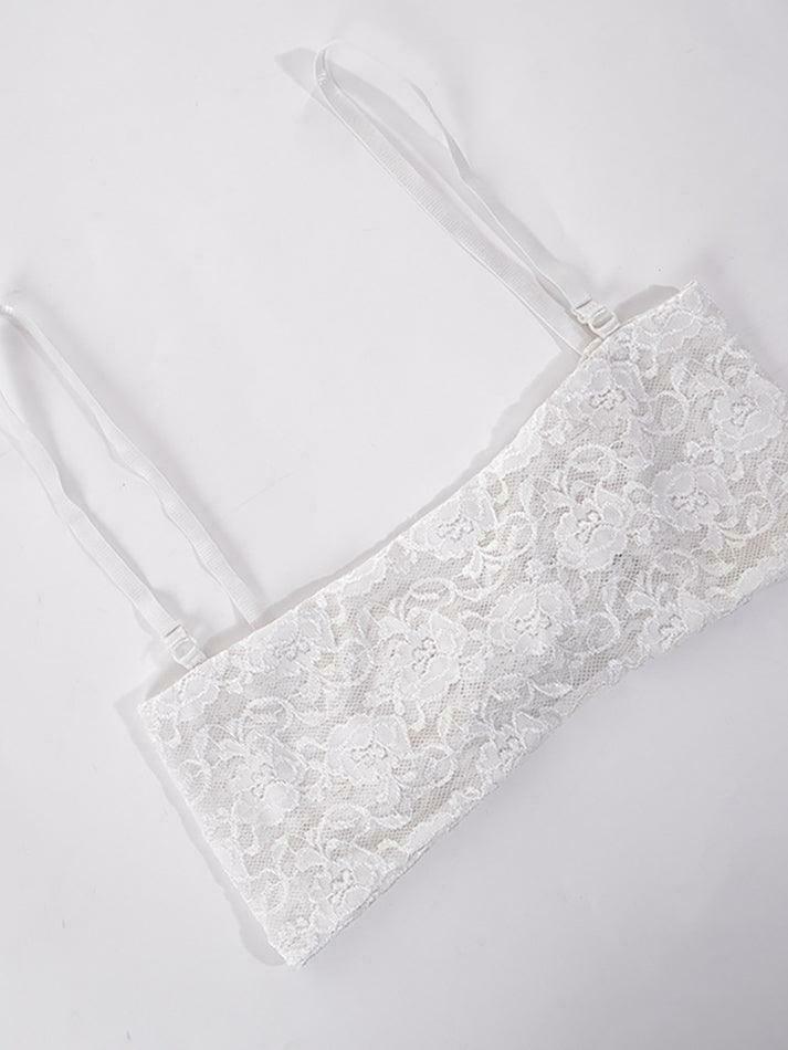 Coquette Aesthetic Satin Lace Bralette - Y2K Fashion Top for Women