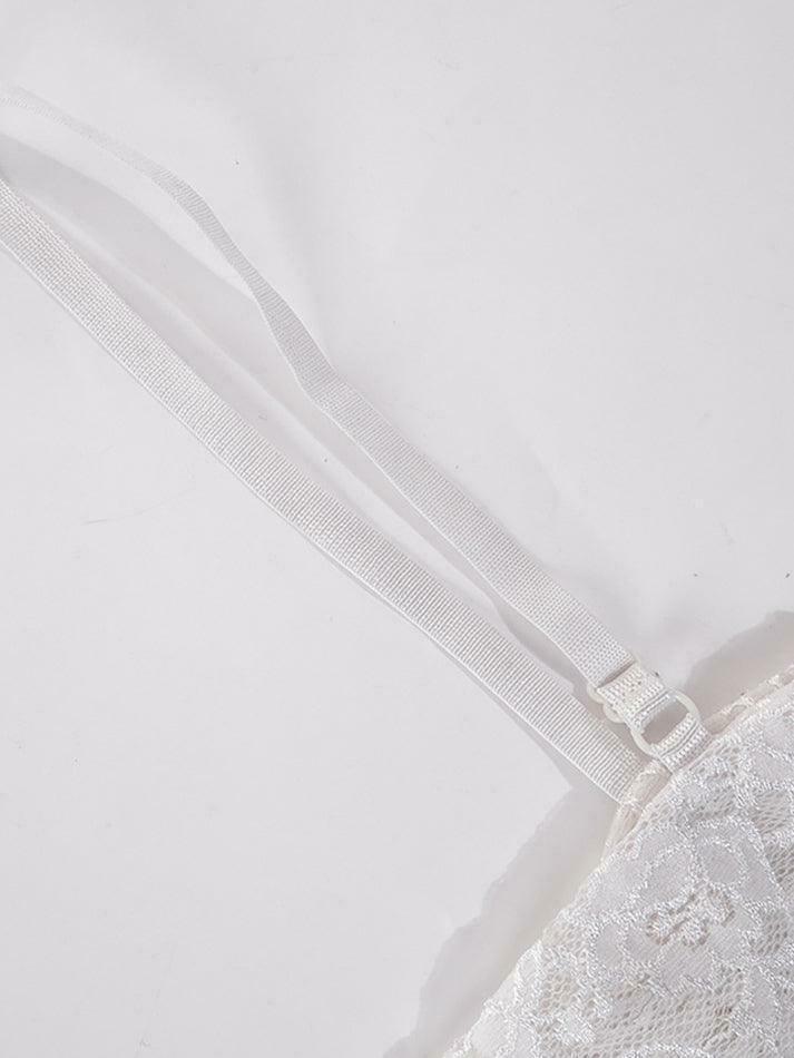 Coquette Aesthetic Satin Lace Bralette - Y2K Fashion Top for Women
