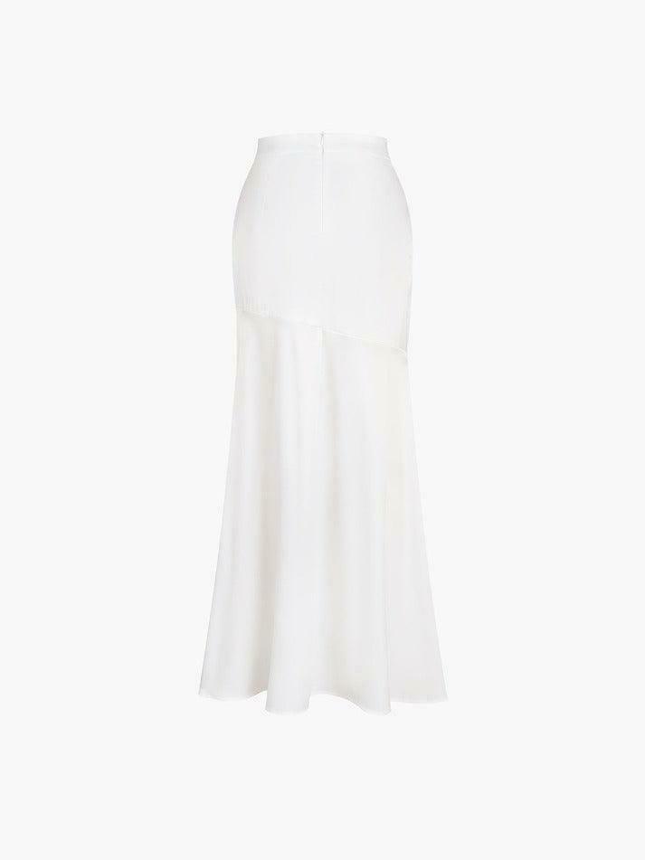 Coquette Aesthetic Satin Patchwork Maxi Skirt - Y2K Fashion Statement Piece for Women