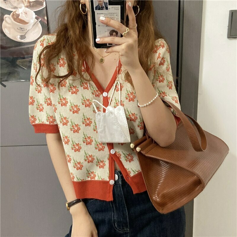 Coquette Aesthetic Secret Garden Button-Up Top - Y2K Fashion Women's Clothing