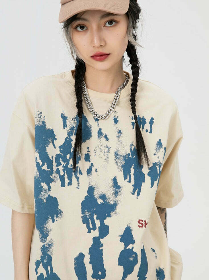 Coquette Aesthetic Shadow Graphic Print T-Shirt - Y2K Fashion Women's Top