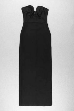 Coquette Aesthetic Sophisticated Cut-Out Glamour Dress for Women - Y2K Fashion Statement