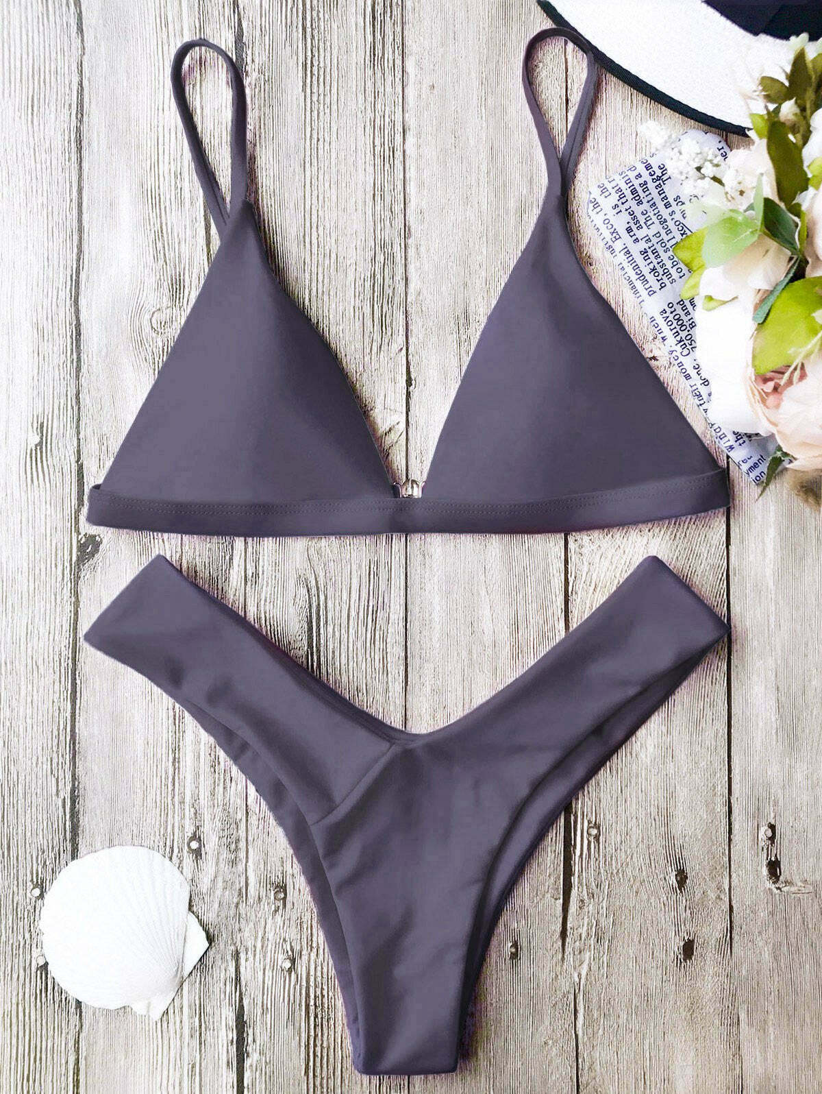 Coquette Aesthetic Spaghetti Strap Bikini Set - Y2K Fashion Swimwear