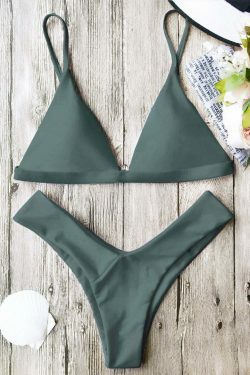 Coquette Aesthetic Spaghetti Strap Bikini Set - Y2K Fashion Swimwear