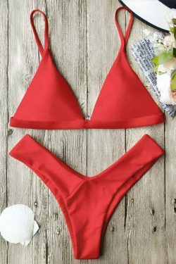 Coquette Aesthetic Spaghetti Strap Bikini Set - Y2K Fashion Swimwear