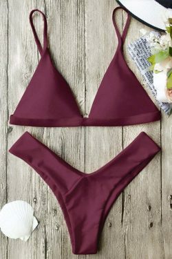 Coquette Aesthetic Spaghetti Strap Bikini Set - Y2K Fashion Swimwear