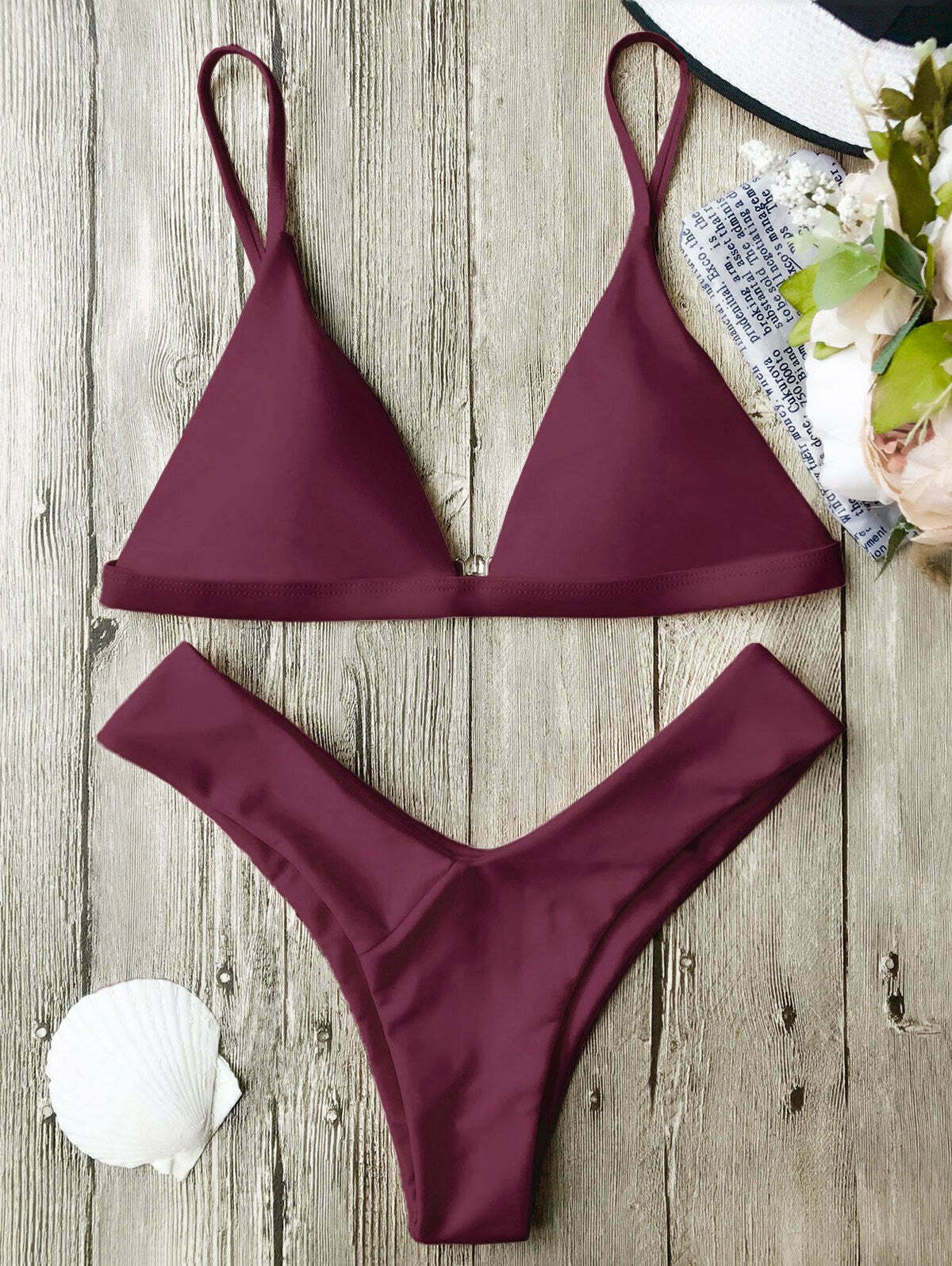 Coquette Aesthetic Spaghetti Strap Bikini Set - Y2K Fashion Swimwear