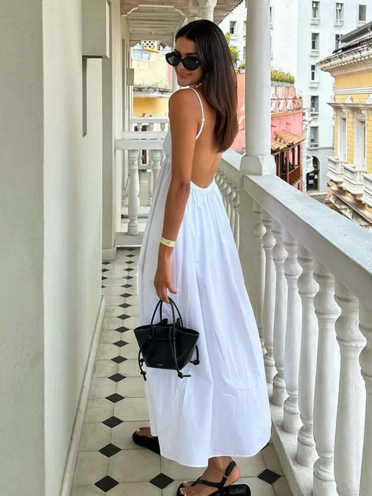Coquette Aesthetic Spilling Secrets Maxi Dress - Y2K Fashion Women's Clothing