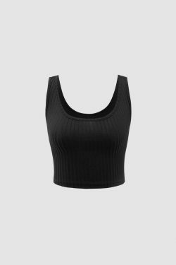Coquette Aesthetic Square Neck Tank Top and Knotted Skirt Set