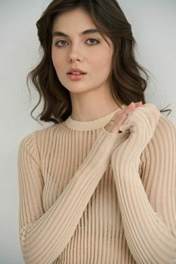 Coquette Aesthetic Stevie Skinny Long Sleeves T-Shirt - Y2K Fashion for Women