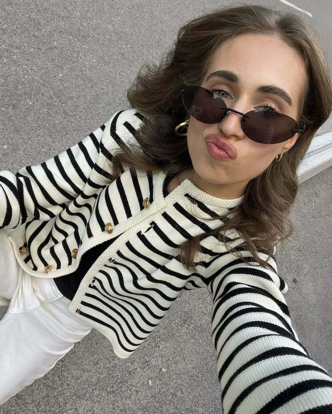 Coquette Aesthetic Striped Shorts Set - Y2K Fashion Outfit