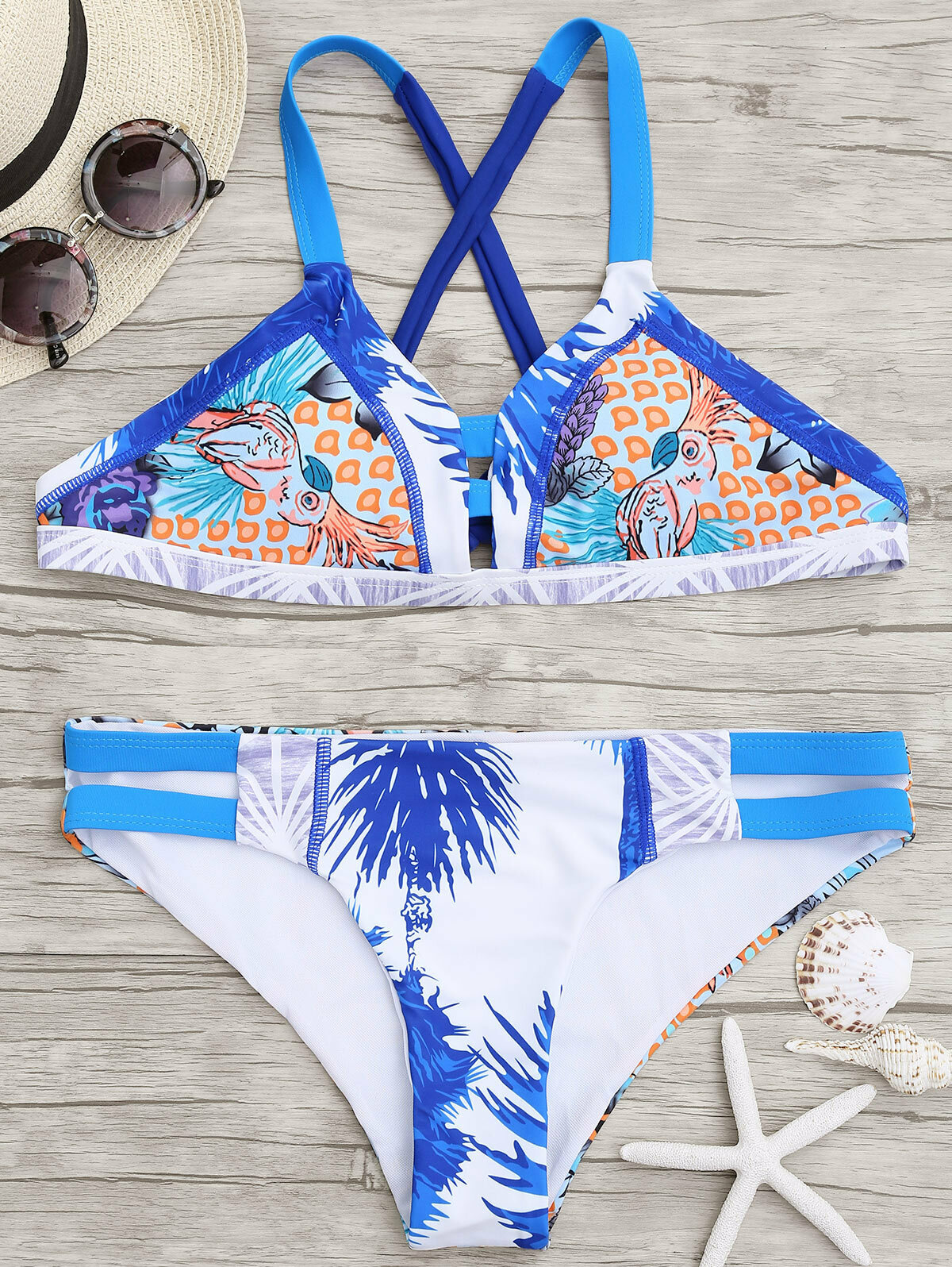Coquette Aesthetic Tankini Set with Cute Print - Y2K Fashion for Women