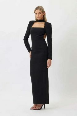Coquette Aesthetic Temptation Twirl Chain-Split Dress - Y2K Fashion Statement for Women