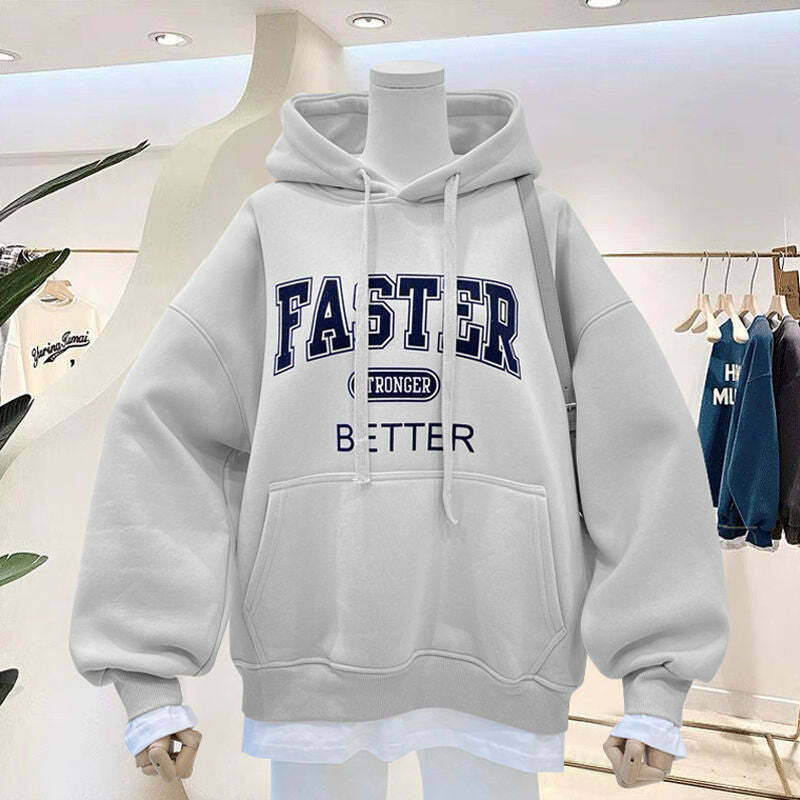 Coquette Aesthetic Thickened Letter Hoodie - Y2K Fashion Women's Clothing