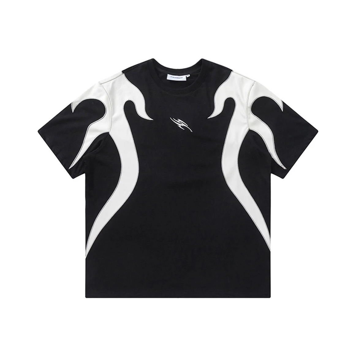 Coquette Aesthetic Tribal Spliced T-Shirt for Y2K Fashion Enthusiasts